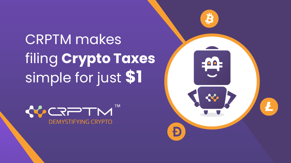 CRPTM makes filing crypto taxes simple for just $1 per year